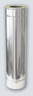 1 m x 200 Dn stainless steel insulated chimney