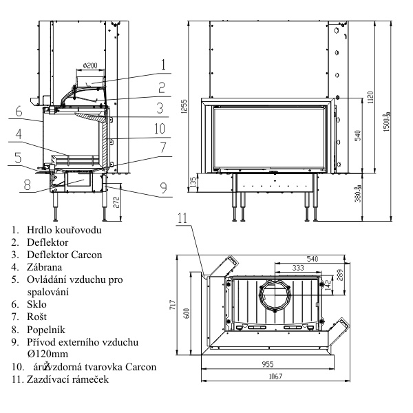 (image for) Inter V 8 CL fireplace insert